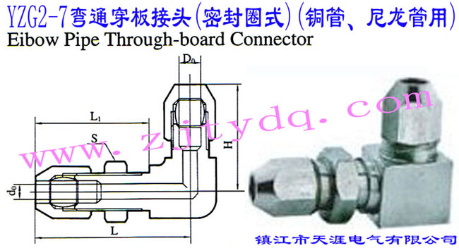 YZG2-7��ͨ������^(�ܷ�Ȧʽ)(�~������������)Elbow Pipe Through-board Connector